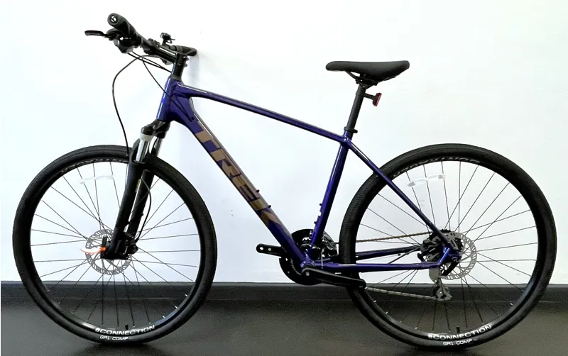 EX DISPLAY Trek Dual Sport 2 Women's Hybrid Bike Large 2021 in Purple Abyss-1